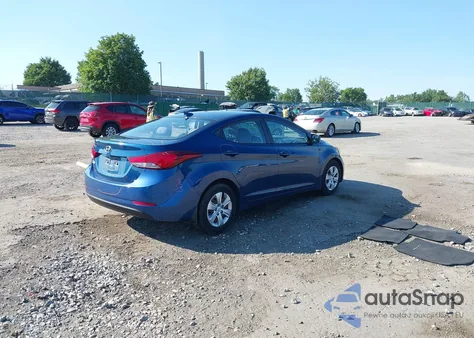 2016 Hyundai Elantra Se from USA, damaged, VIN KMHDH4AE5GU543502
